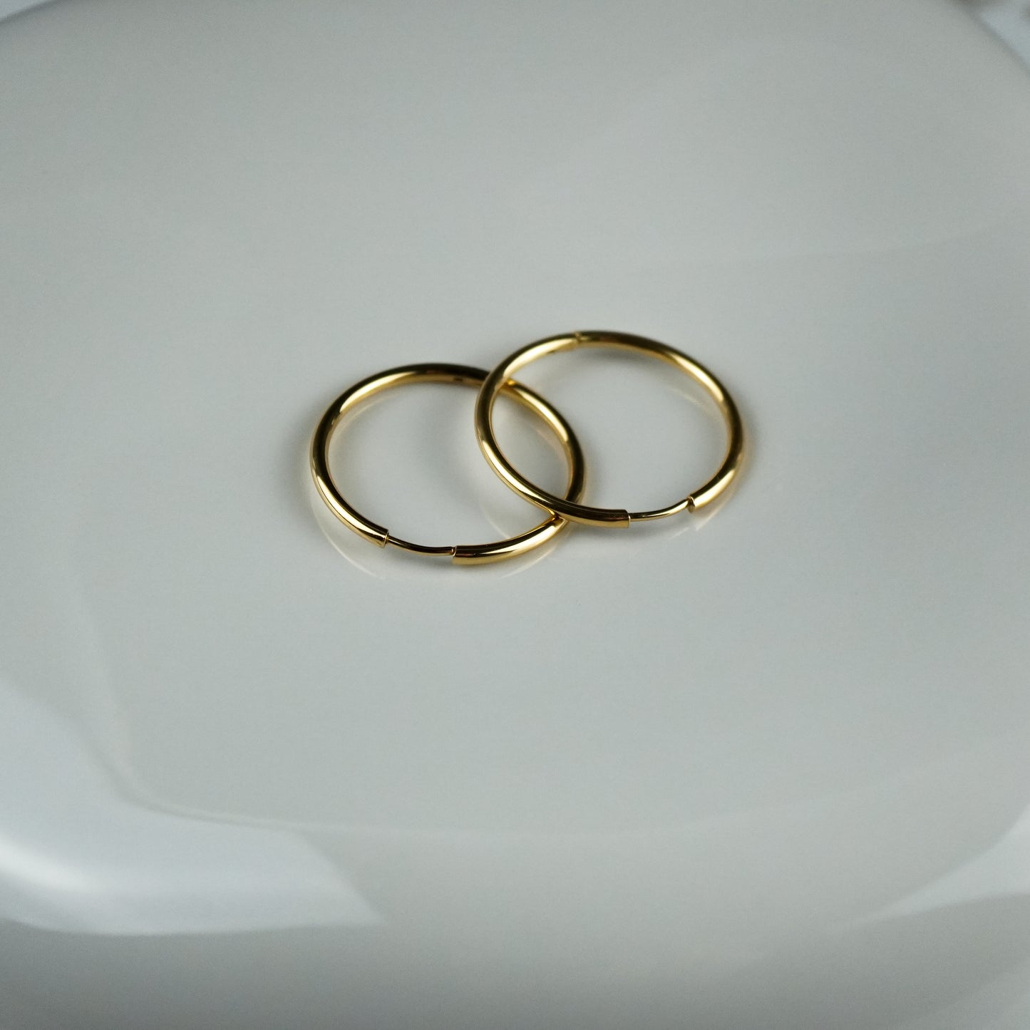 Fine Hoop Earrings Gold