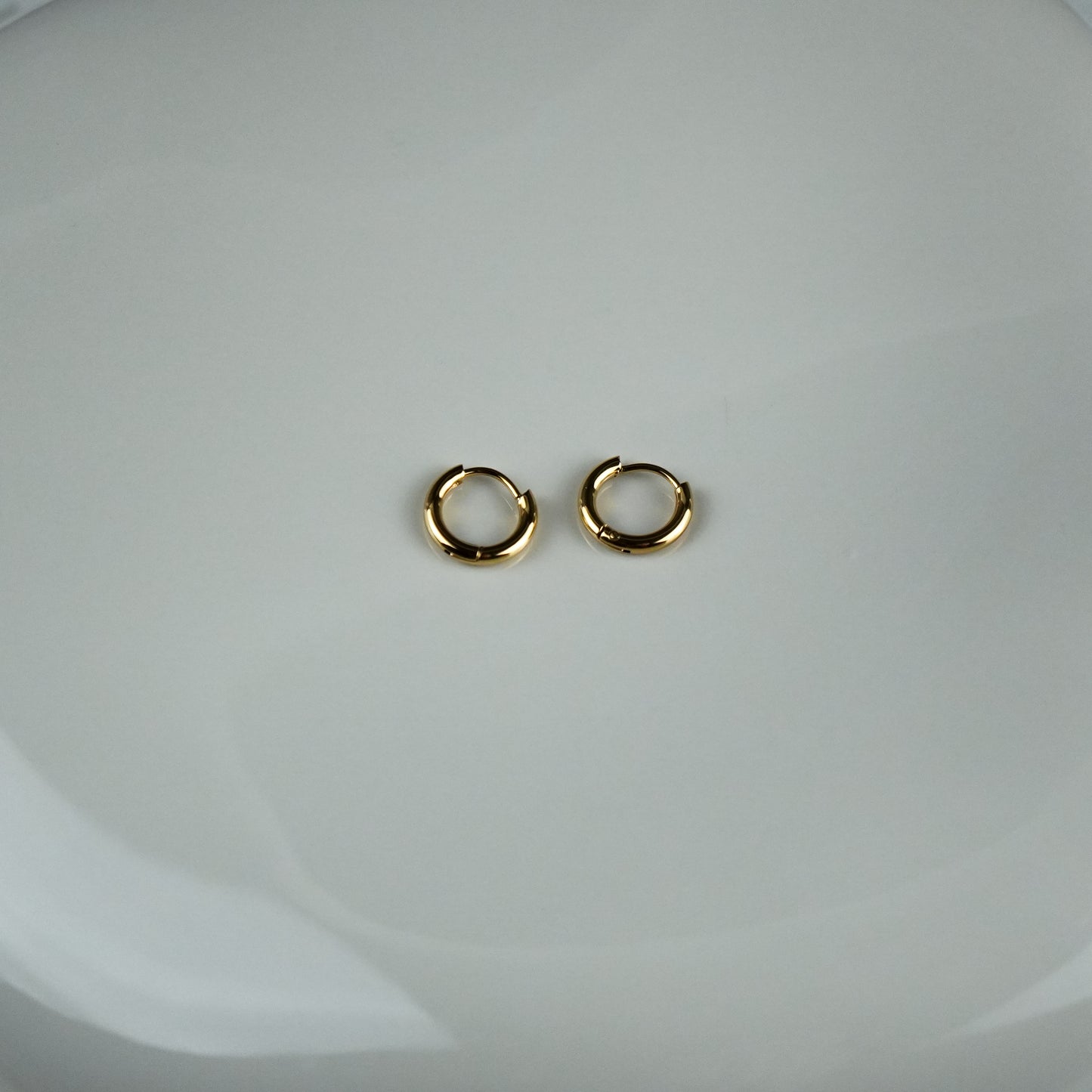 Tiny Hoop Earrings Gold