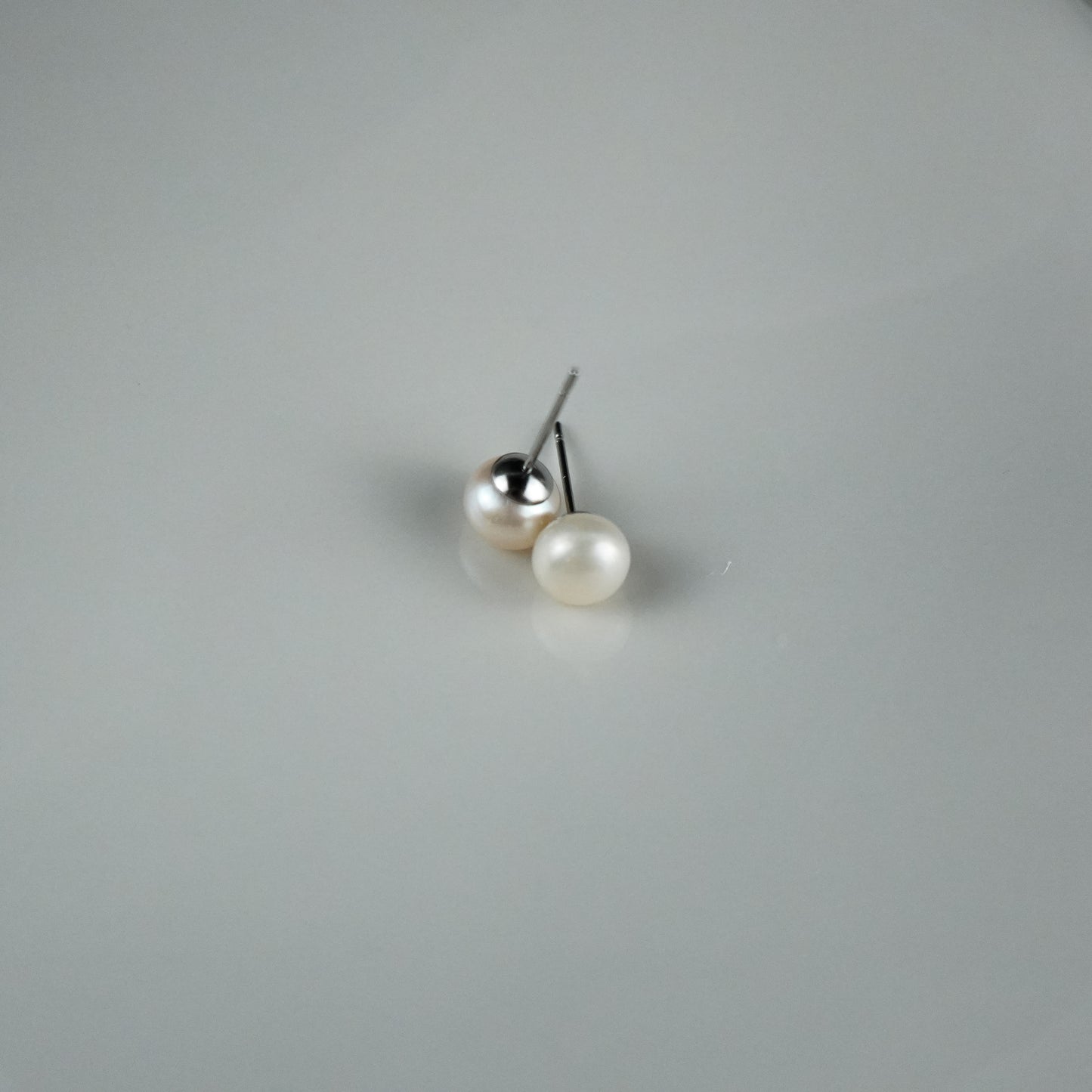 Big Pearl Pin Earrings
