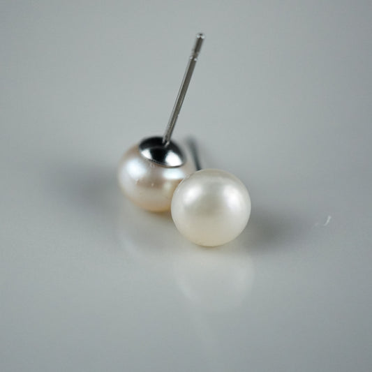 Big Pearl Pin Earrings