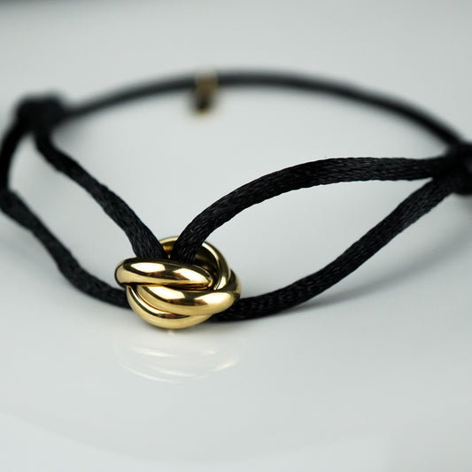 Satin Knot Bracelet Gold